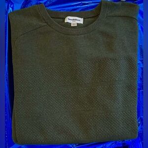 Goodfellow & Co Sweater Men’s XL Green Classic Pullover Crew Neck Textured Weave